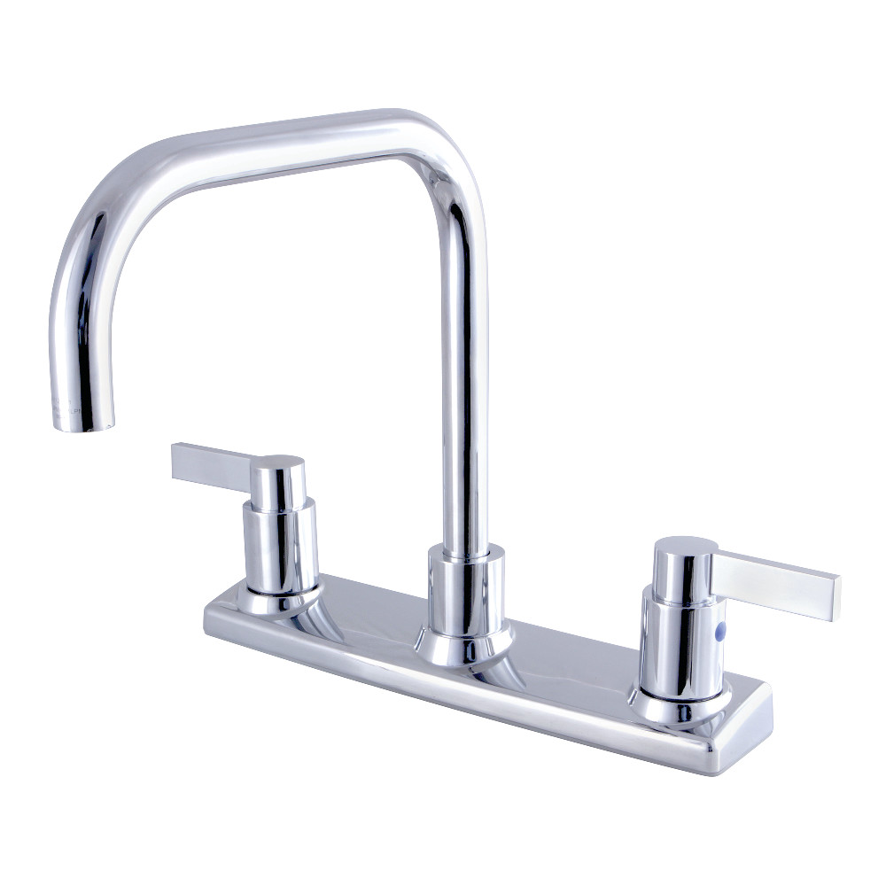 Kingston Brass FB2141NDL NuvoFusion 8-Inch Centerset Kitchen Faucet, Polished Chrome