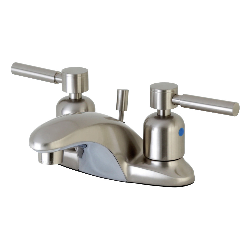 Kingston Brass FB8628DL 4 in. Centerset Bathroom Faucet, Brushed Nickel