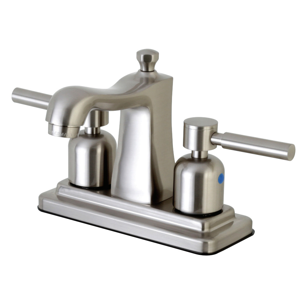 Kingston Brass FB4648DL 4 in. Centerset Bathroom Faucet, Brushed Nickel