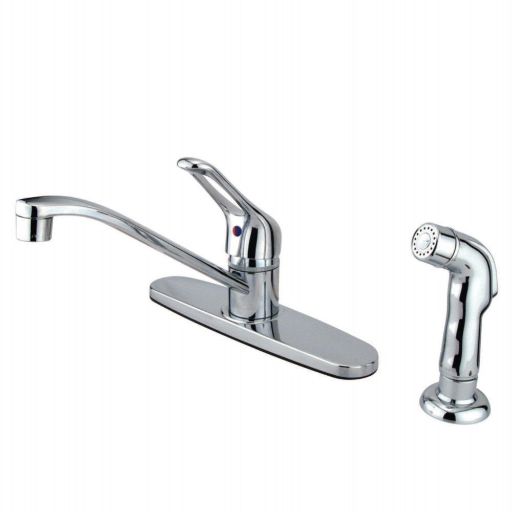 Kingston Brass KB562SP Wyndham Single-Handle Centerset Kitchen Faucet, Polished Chrome