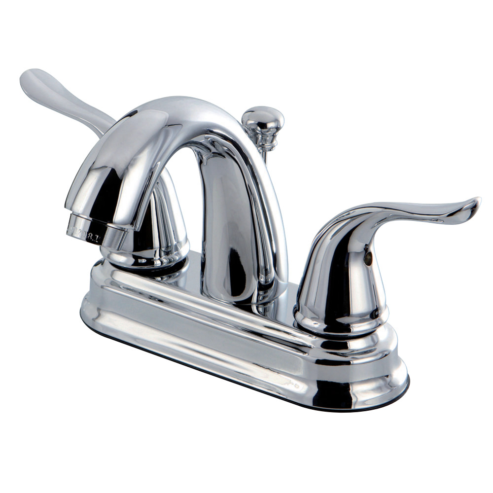 Kingston Brass FB5611YL 4 in. Centerset Bathroom Faucet, Polished Chrome