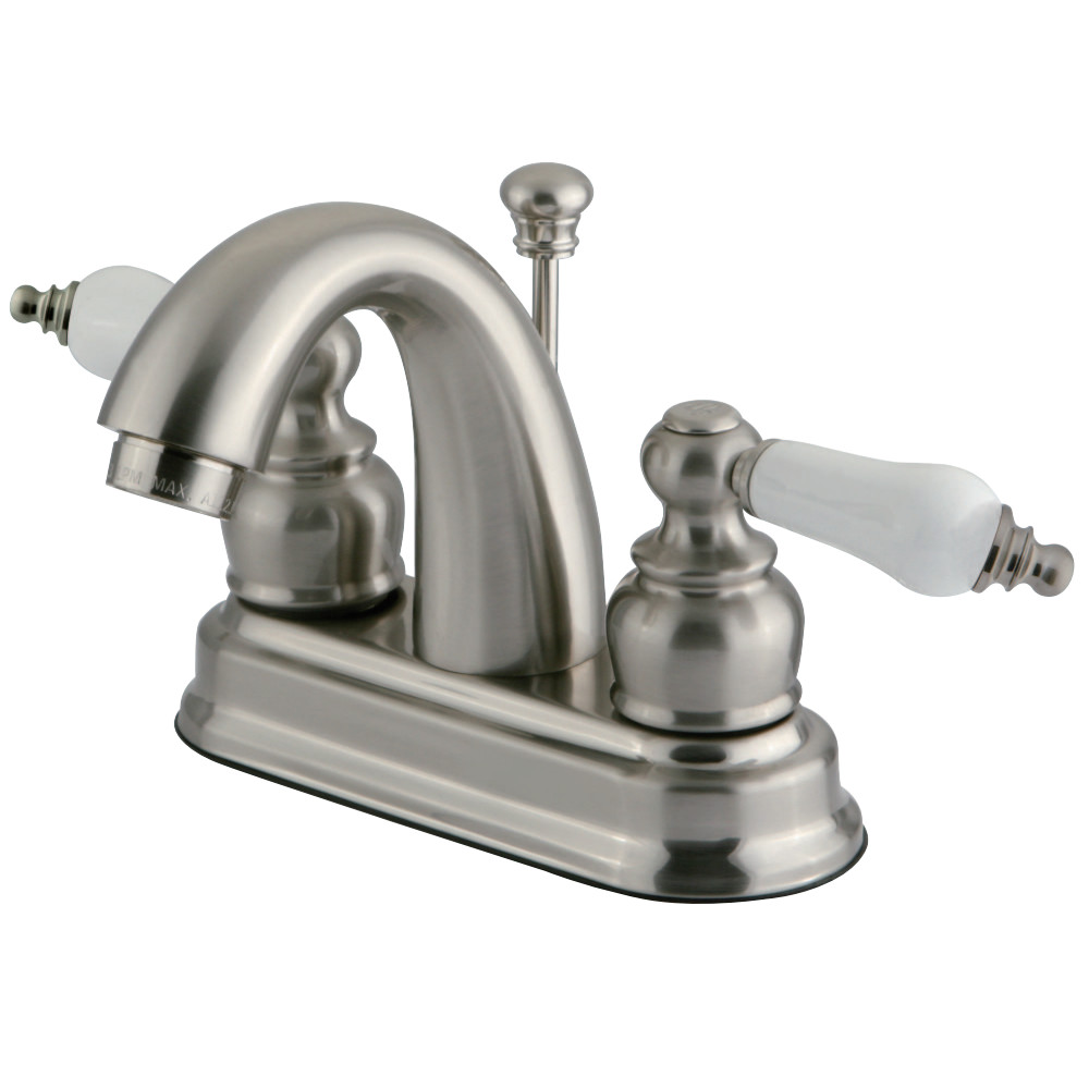 Kingston Brass FB5618PL 4 in. Centerset Bathroom Faucet, Brushed Nickel