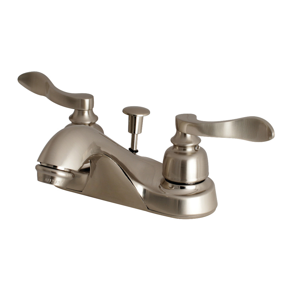 Kingston Brass FB5628NFL 4 in. Centerset Bathroom Faucet, Brushed Nickel