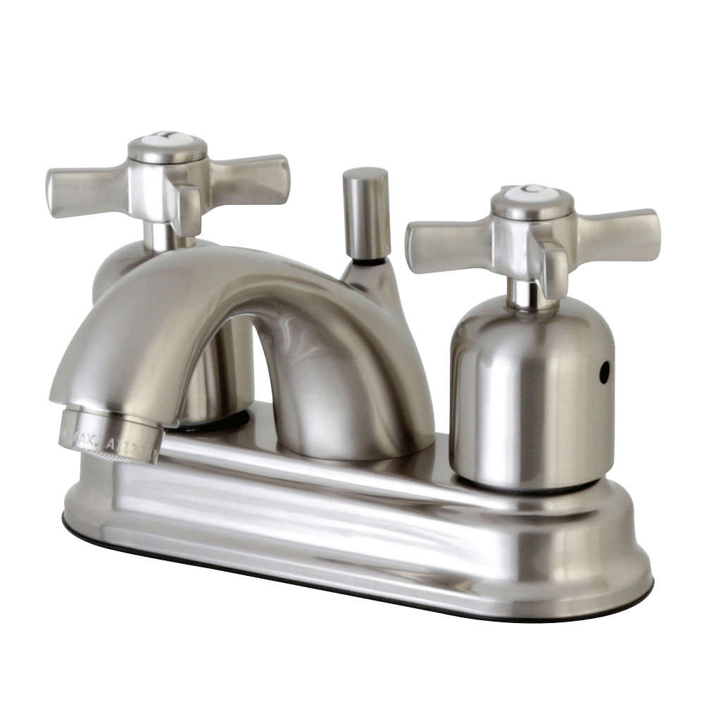 Kingston Brass FB2608ZX 4 in. Centerset Bathroom Faucet, Brushed Nickel