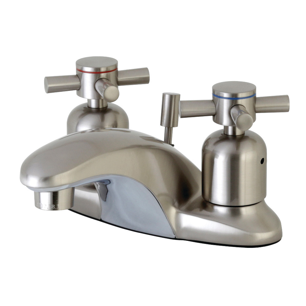 Kingston Brass FB8628DX 4 in. Centerset Bathroom Faucet, Brushed Nickel