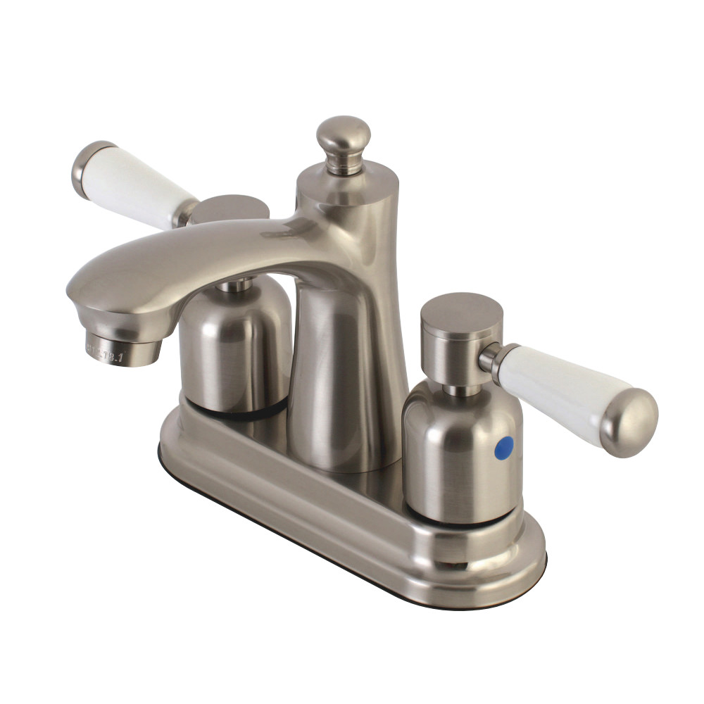 Kingston Brass FB7628DPL 4 in. Centerset Bathroom Faucet, Brushed Nickel