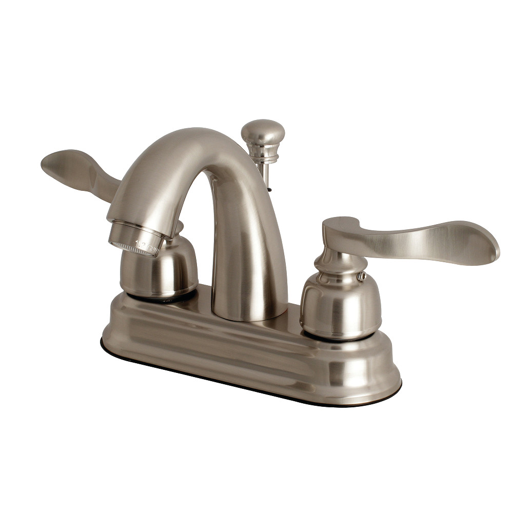 Kingston Brass FB5618NFL 4 in. Centerset Bathroom Faucet, Brushed Nickel
