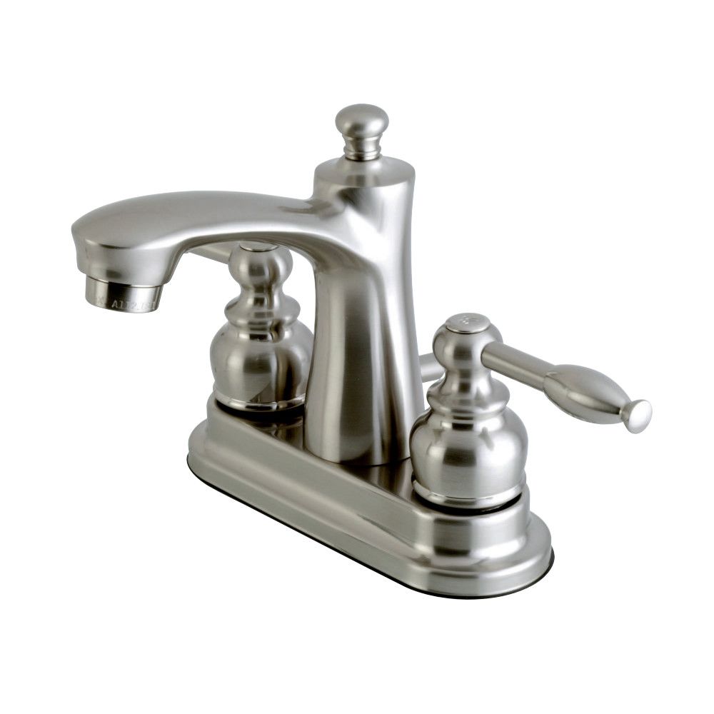 Kingston Brass FB7628KL 4 in. Centerset Bathroom Faucet, Brushed Nickel