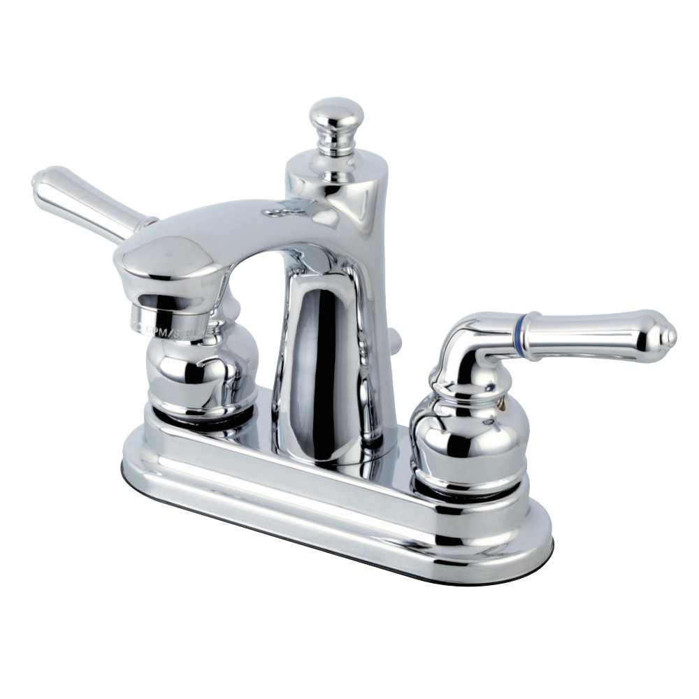 Kingston Brass FB7621NML 4 in. Centerset Bathroom Faucet, Polished Chrome