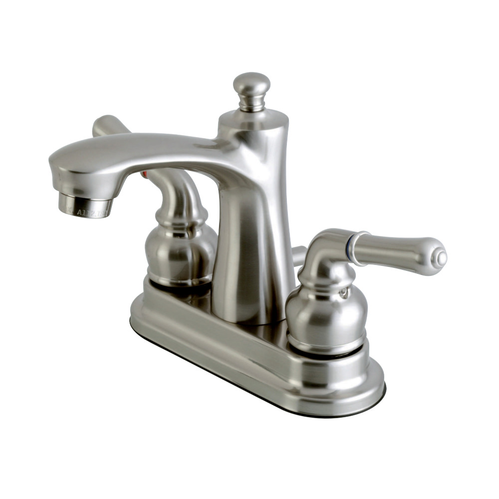 Kingston Brass FB7628NML 4 in. Centerset Bathroom Faucet, Brushed Nickel