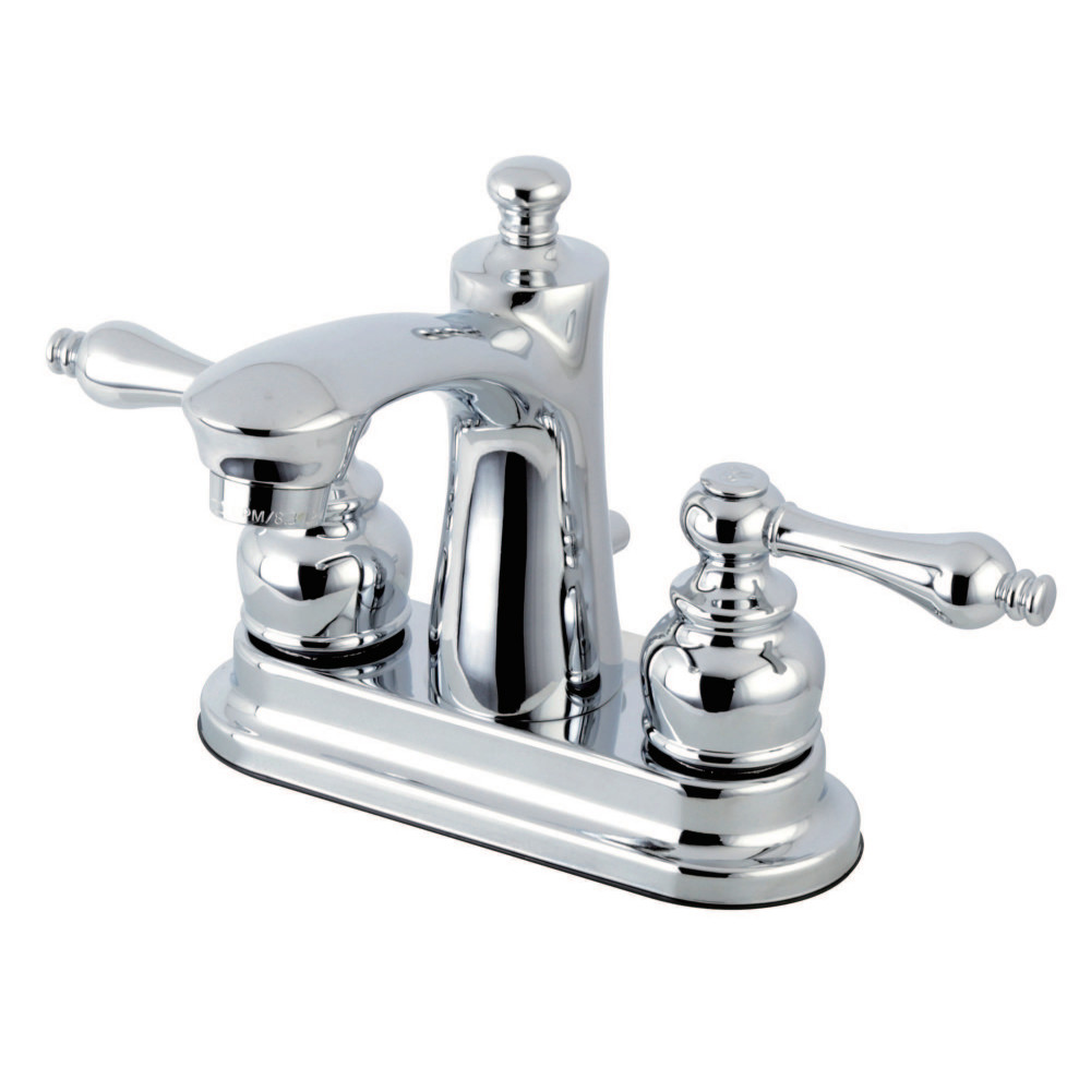 Kingston Brass FB7621AL 4 in. Centerset Bathroom Faucet, Polished Chrome