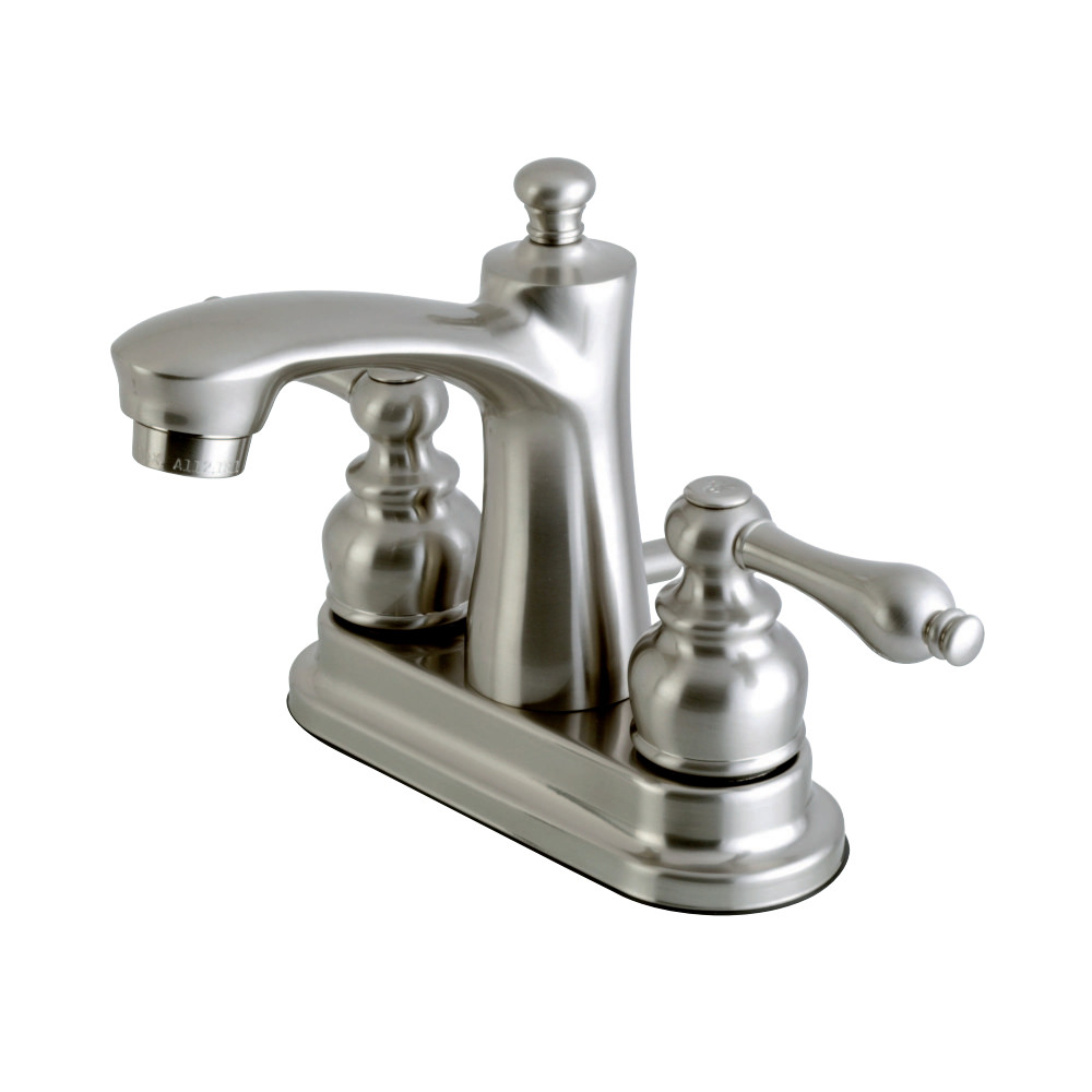 Kingston Brass FB7628AL 4 in. Centerset Bathroom Faucet, Brushed Nickel