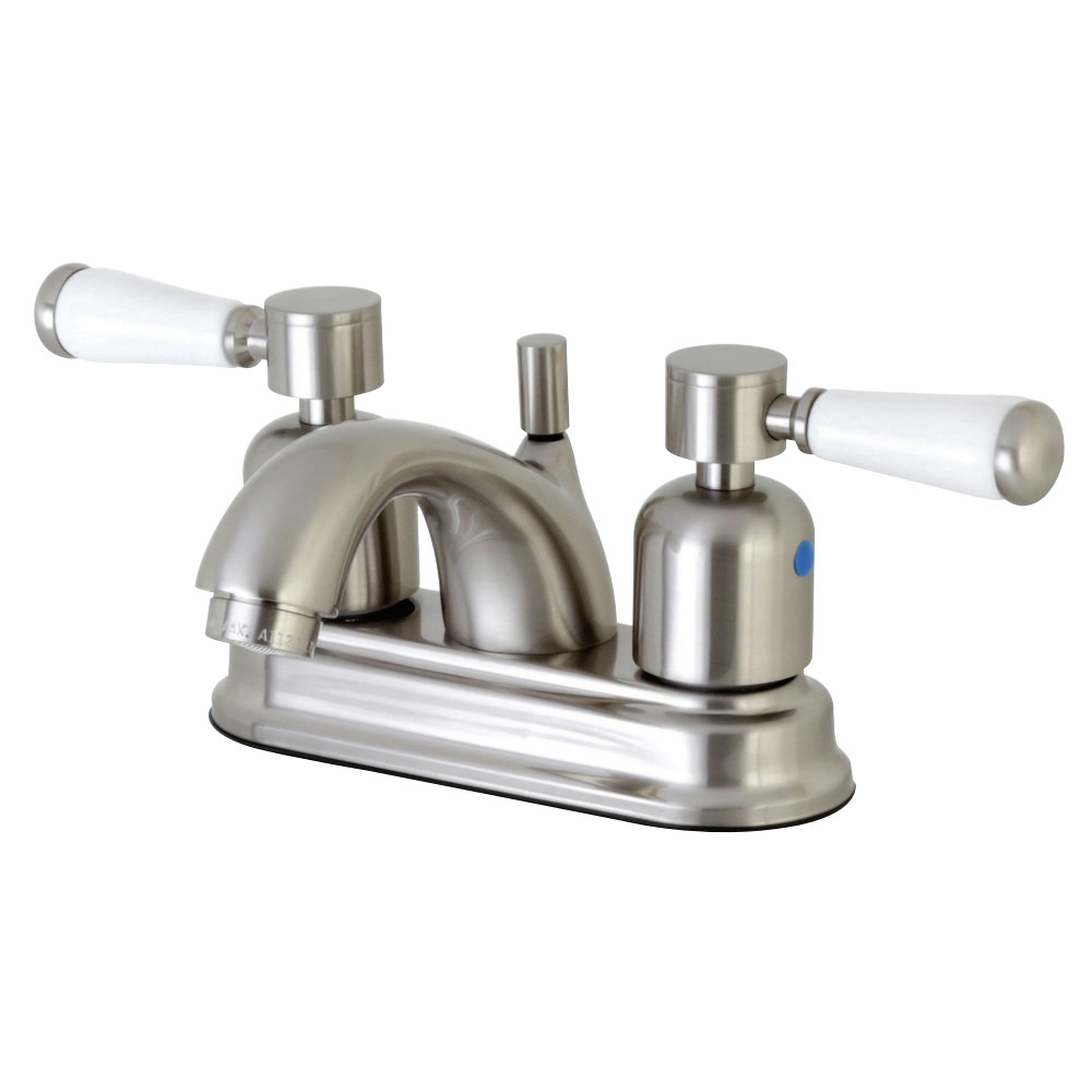 Kingston Brass FB2608DPL 4 in. Centerset Bathroom Faucet, Brushed Nickel