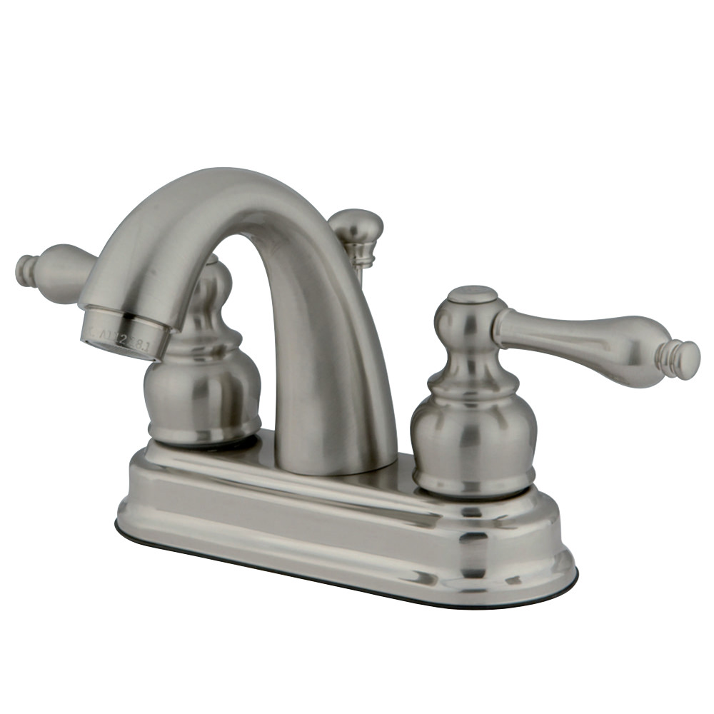 Kingston Brass FB5618AL 4 in. Centerset Bathroom Faucet, Brushed Nickel
