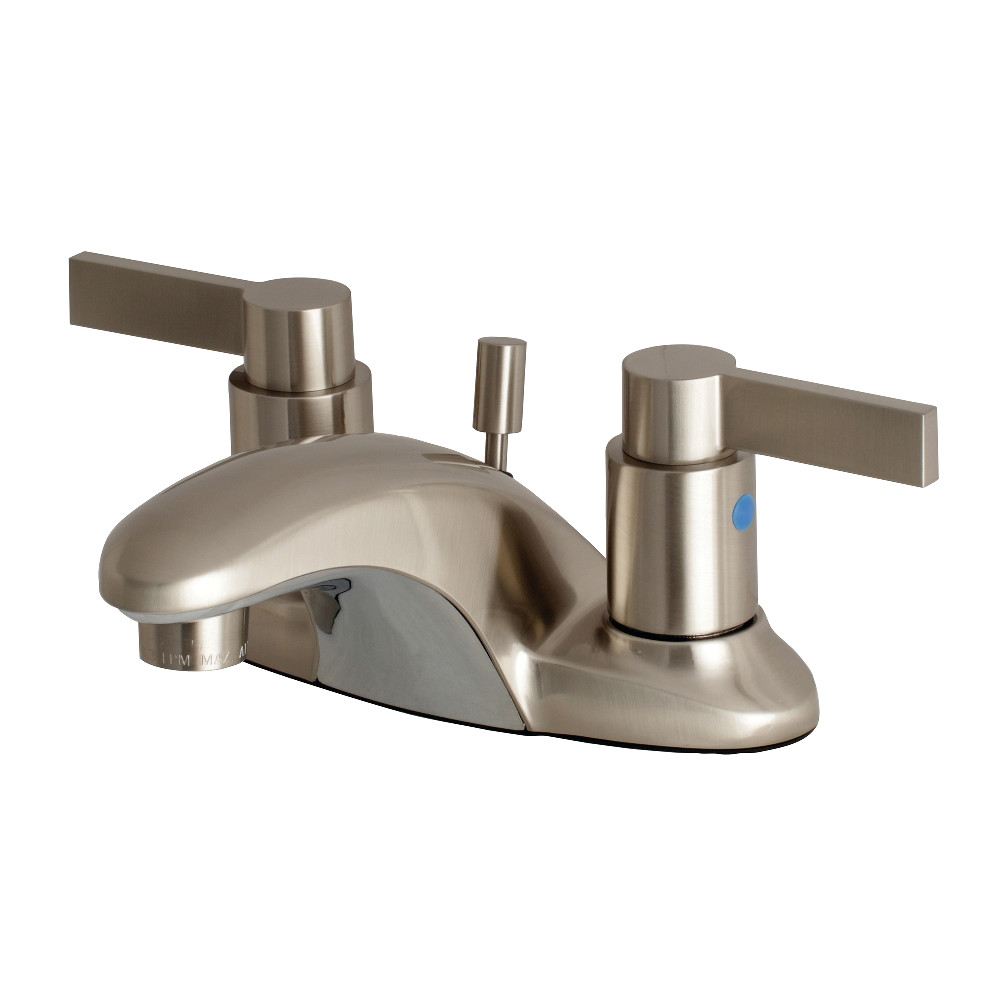 Kingston Brass FB8628NDL 4 in. Centerset Bathroom Faucet, Brushed Nickel