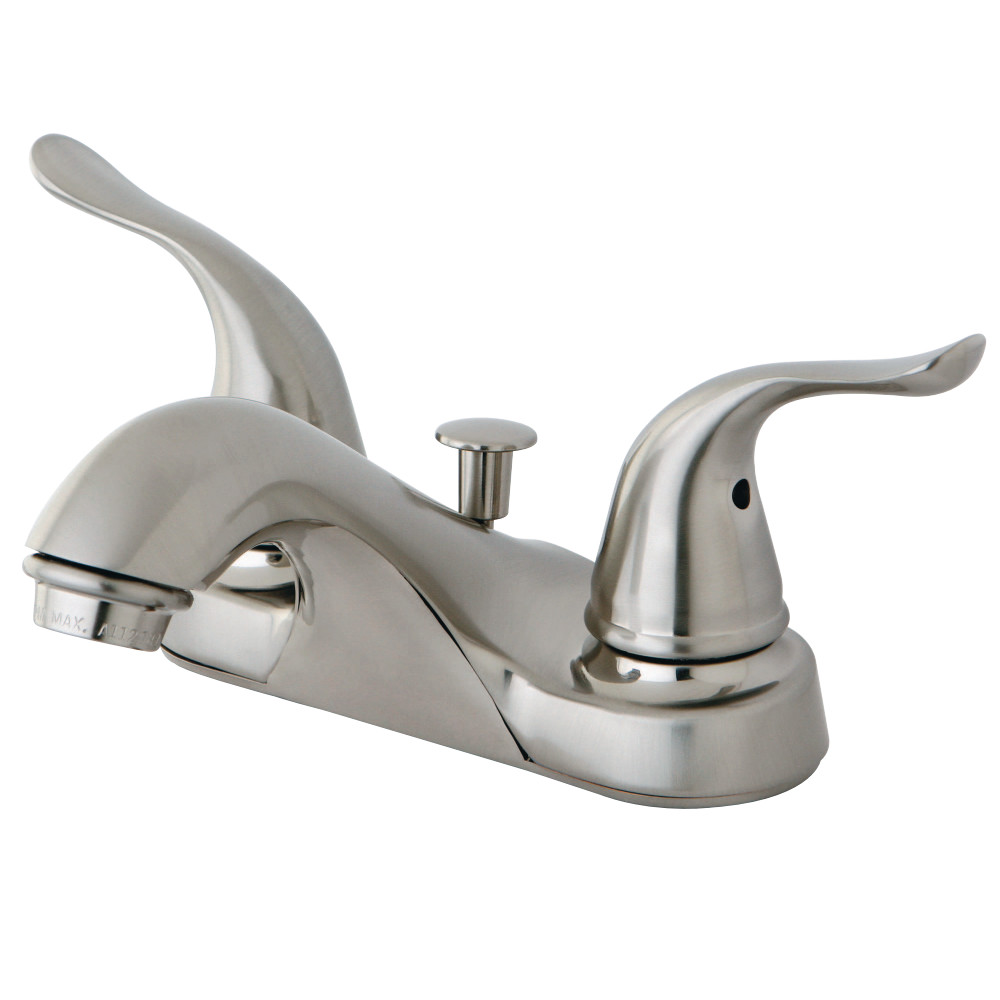 Kingston Brass FB5628YL 4 in. Centerset Bathroom Faucet, Brushed Nickel