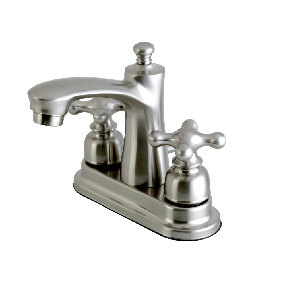 Kingston Brass FB7628AX 4 in. Centerset Bathroom Faucet, Brushed Nickel