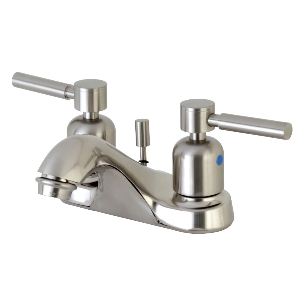 Kingston Brass FB5628DL 4 in. Centerset Bathroom Faucet, Brushed Nickel