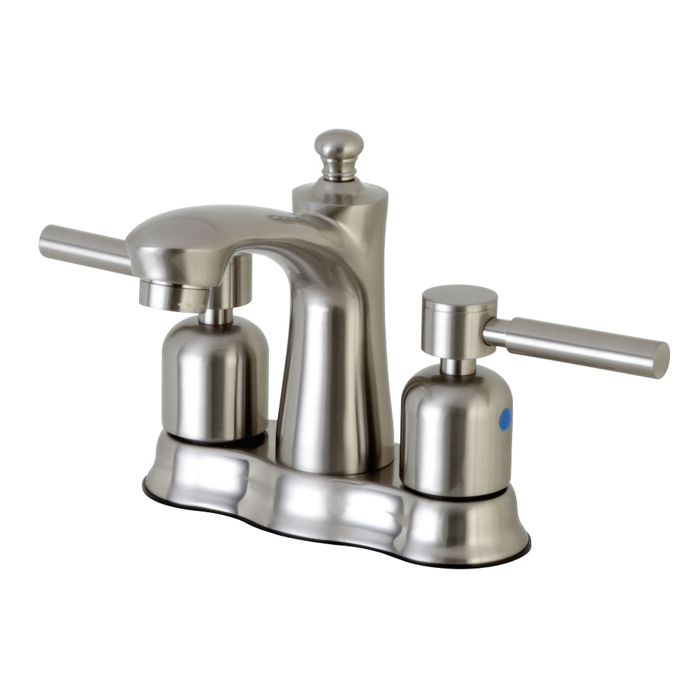 Kingston Brass FB7618DL 4 in. Centerset Bathroom Faucet, Brushed Nickel