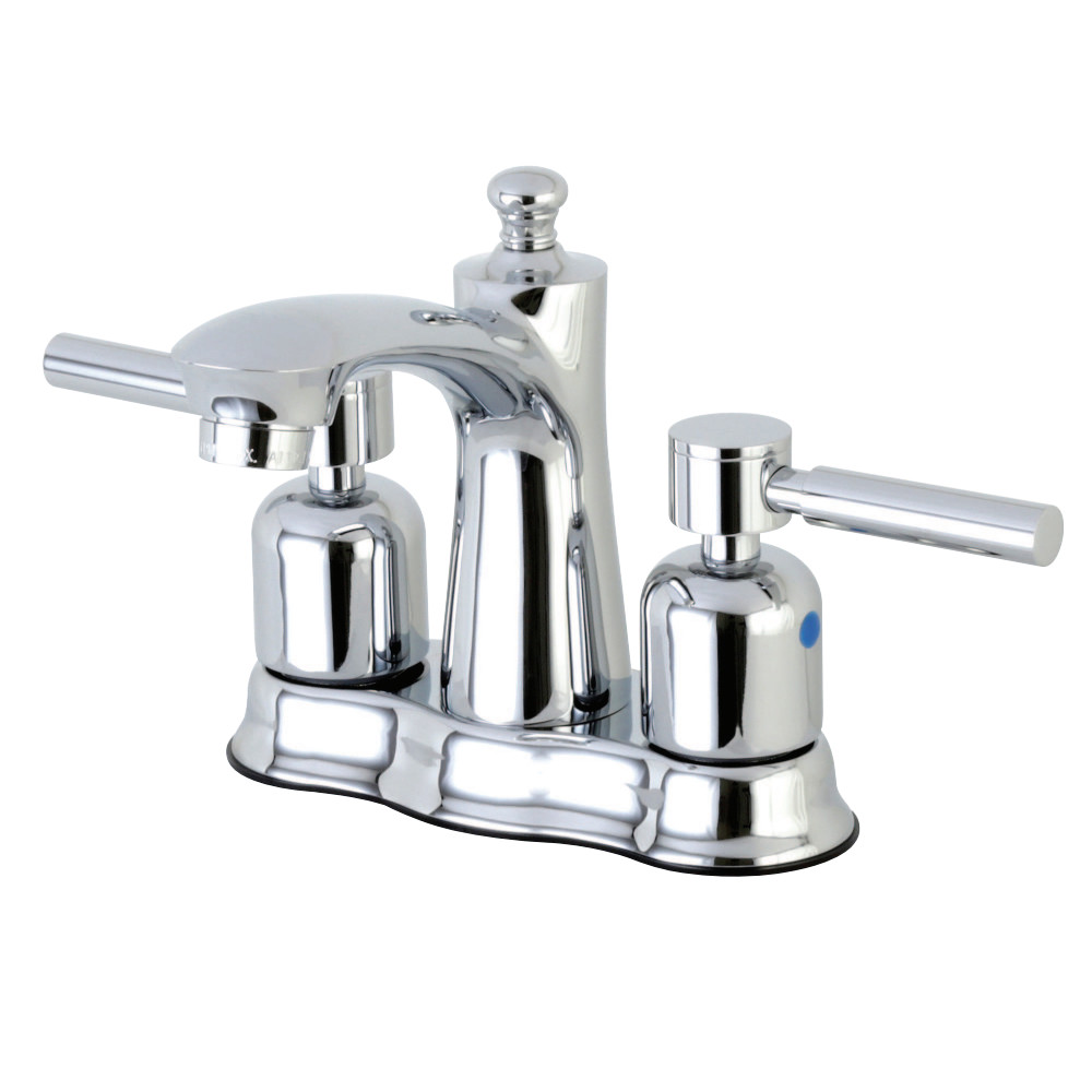 Kingston Brass FB7611DL 4 in. Centerset Bathroom Faucet, Polished Chrome