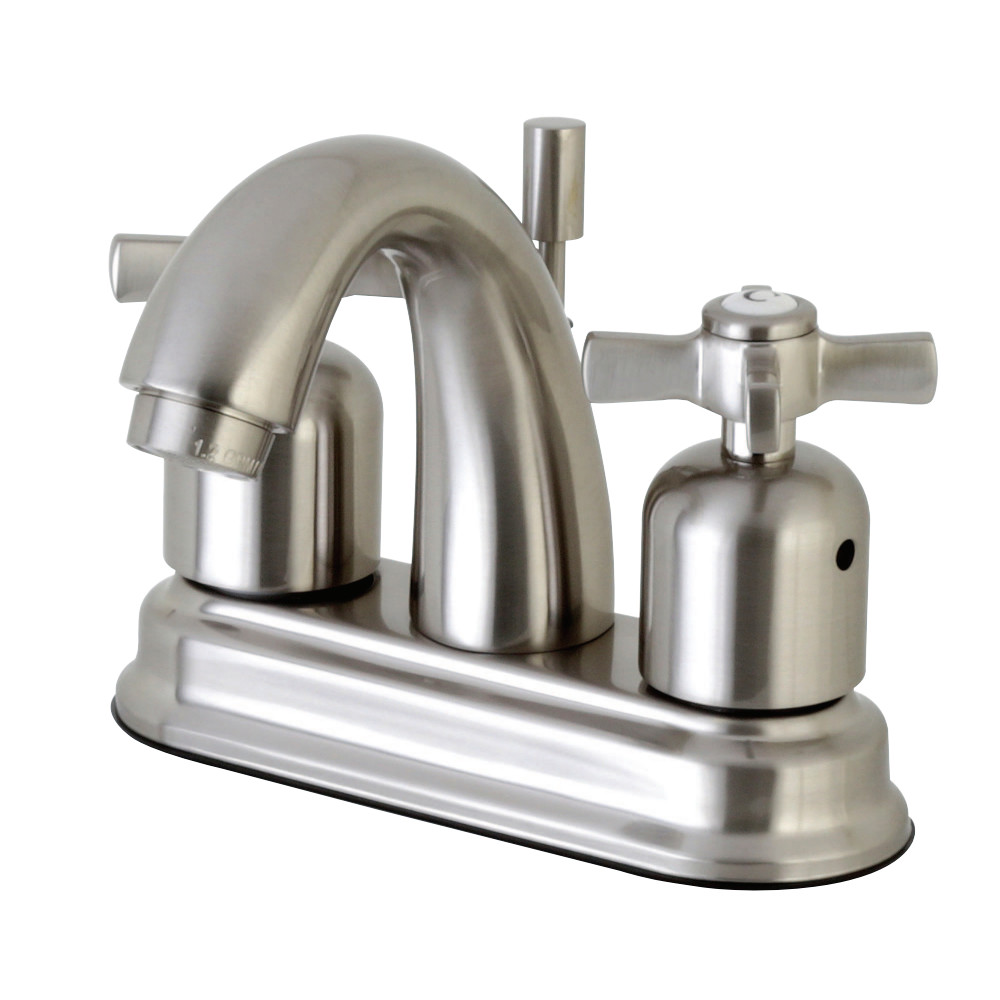 Kingston Brass FB5618ZX 4 in. Centerset Bathroom Faucet, Brushed Nickel
