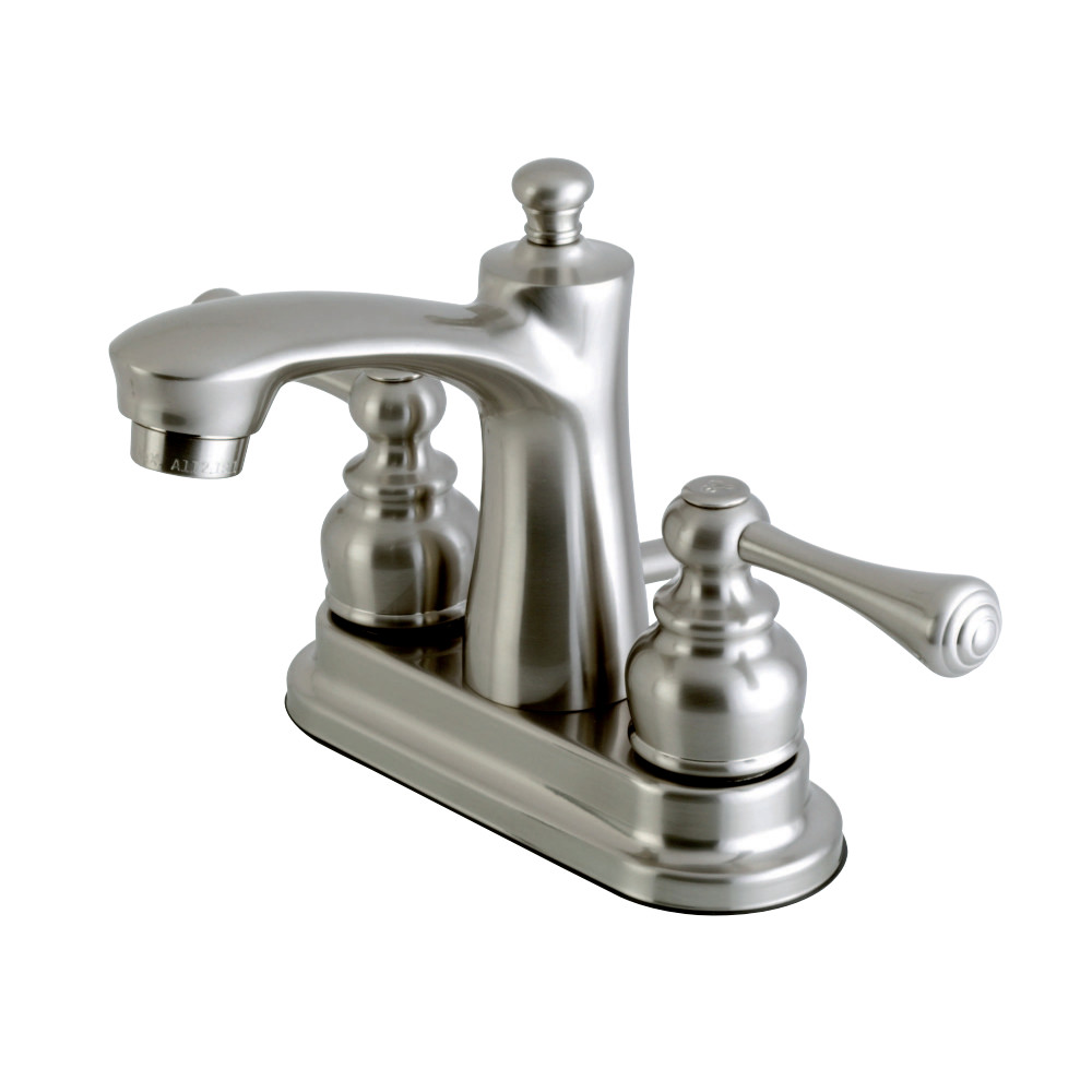 Kingston Brass FB7628BL 4 in. Centerset Bathroom Faucet, Brushed Nickel