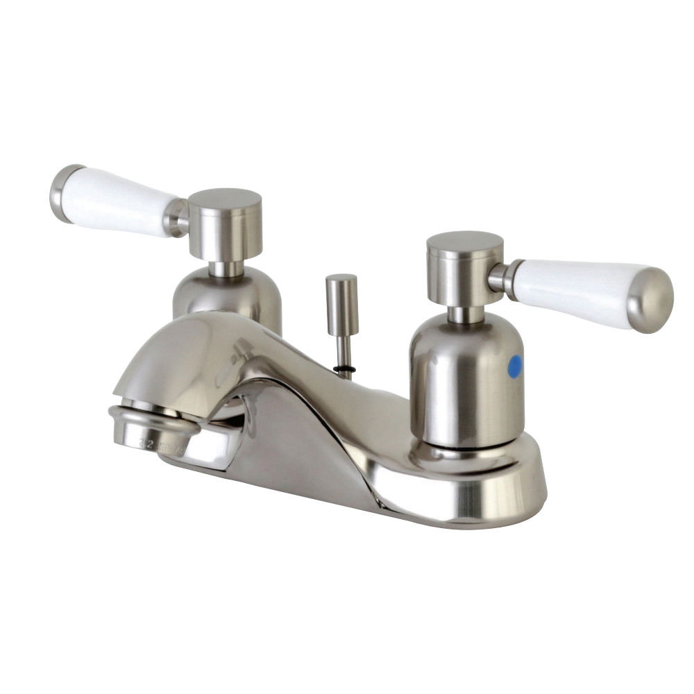 Kingston Brass FB5628DPL 4 in. Centerset Bathroom Faucet, Brushed Nickel