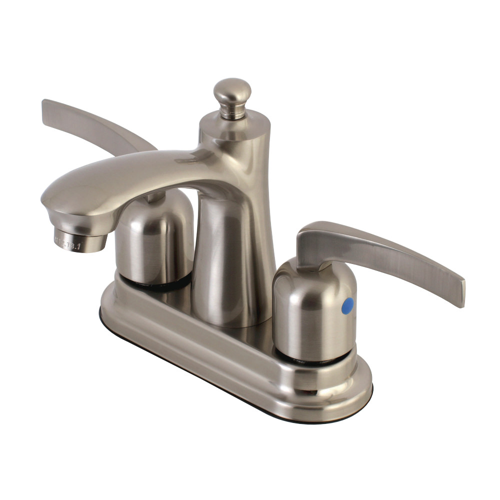Kingston Brass FB7628EFL 4 in. Centerset Bathroom Faucet, Brushed Nickel