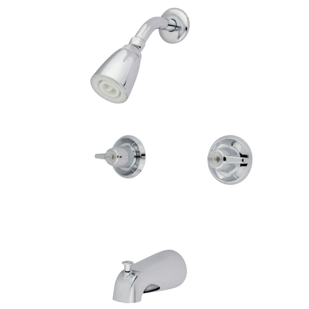 Kingston Brass KB140 Tub and Shower Faucet, Polished Chrome