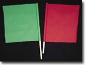 Cloth Signal Traffic Warning Flag, Red, 18 in. x 18 in. x 27 in. 