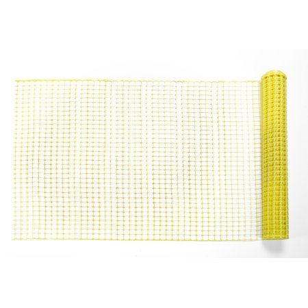 High Density Polyethylene (HDPE) Diamond Link Safety Fence, 50 ft. Length x 4 ft. Width, Yellow