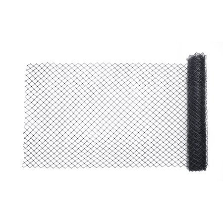 High Density Polyethylene (HDPE) Diamond Link Safety Fence, 50 ft. Length x 4 ft. Width, Black