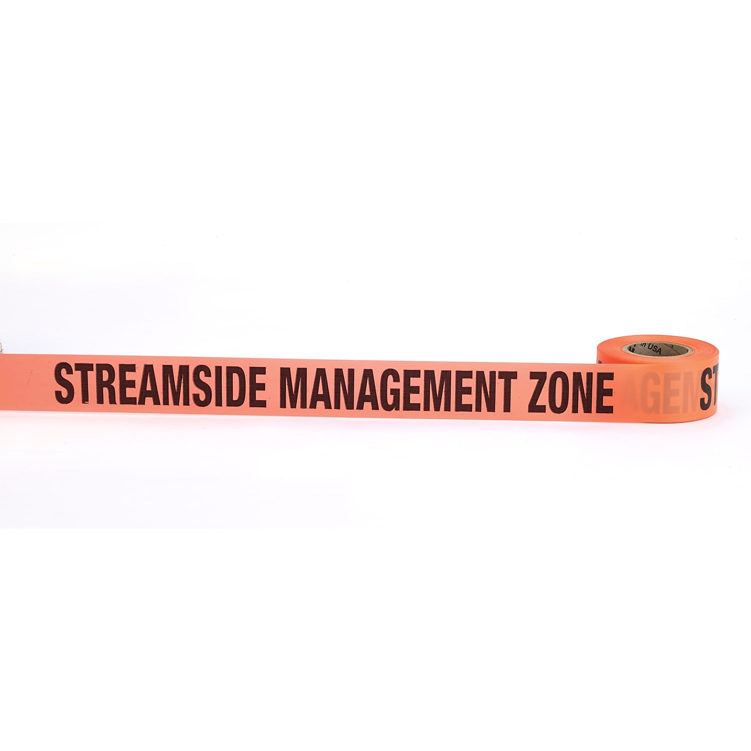 Flagging Tape Printed "Streamside Management Zone", 1-1/2" x 50 YDS, Glow Orange 
