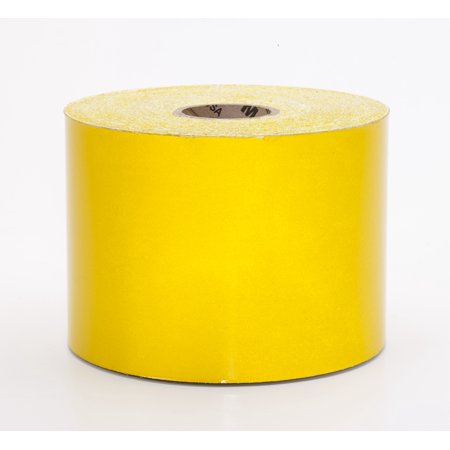 Engineering Grade Retro Reflective Adhesive Tape, 50 yds Length x 4" Width, Yellow