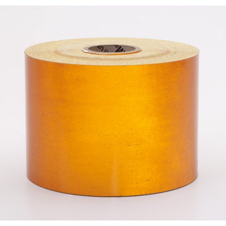 Engineering Grade Retro Reflective Adhesive Tape, 50 yds Length x 4" Width, Orange