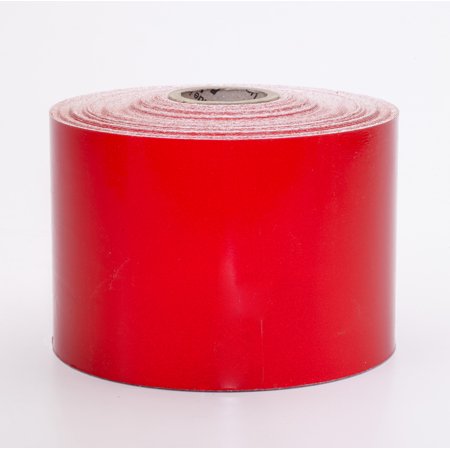 Engineering Grade Retro Reflective Adhesive Tape, 50 yds Length x 4" Width, Red