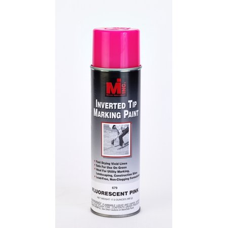 Inverted Tip Spray Paint, #679 Flourescent Pink, 20 Oz.12/cs