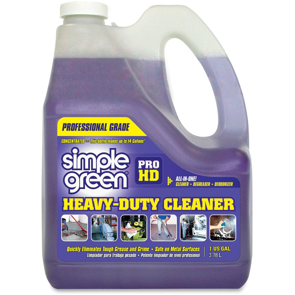 Simple Green Pro HD All-In-One Heavy-Duty Cleaner - Concentrate Liquid - 128 fl oz (4 quart) - 1 Each - Clear
