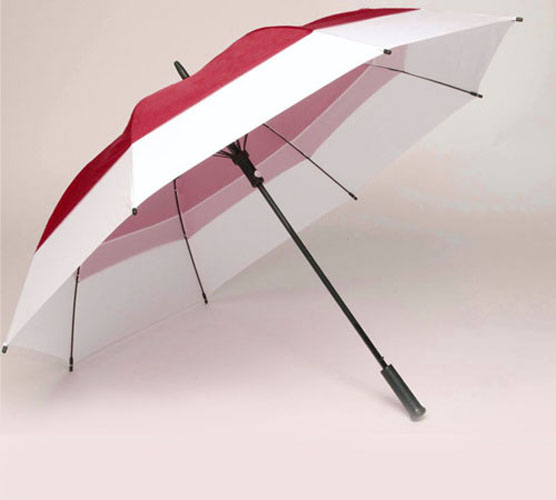 WINDBRELLA 62" Golf Umbrella-Red and White