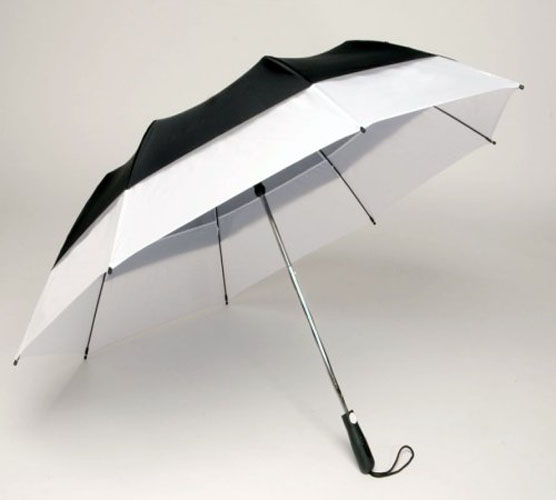 58-inch Georgetown Folder Plus Umbrella - Black & White
