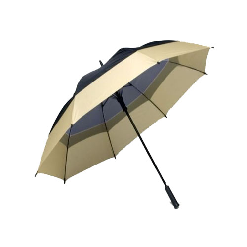 62-inch Golf Umbrella - Black & Tan