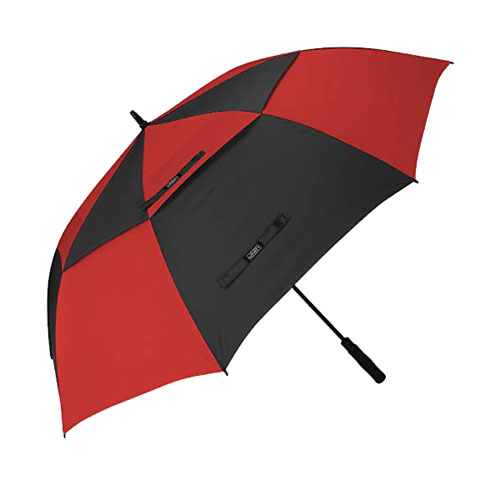 62-inch Golf Umbrella - Black & Red