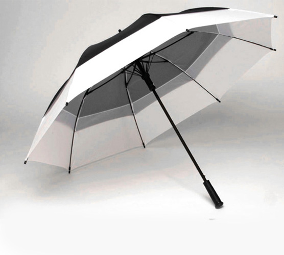 WINDBRELLA 62-inch Golf Umbrella - Black & White