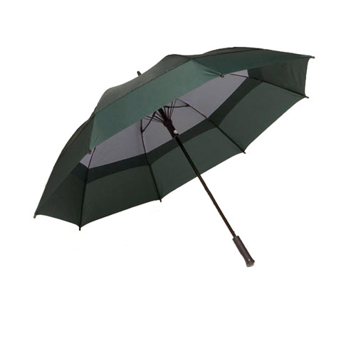 WINDBRELLA 62" Golf Umbrella-Hunter Green on Hunter Green