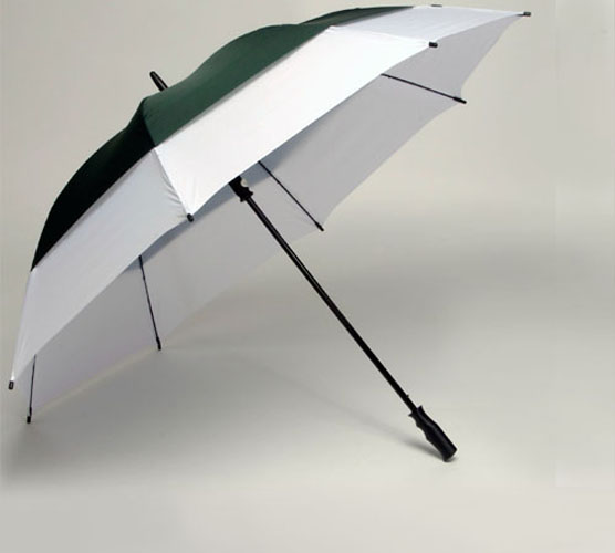 Wind-Tuff Umbrella 62-inch - Hunter Green & White