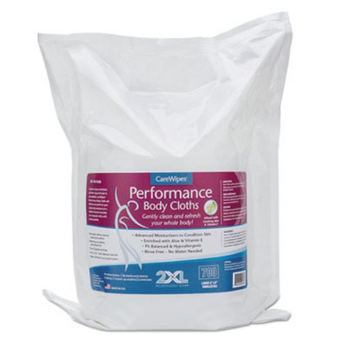 Performance Body Cloths/Baby Wipes, 7 x 8 1/2, White, 700/Pack, 4 Pack/Case