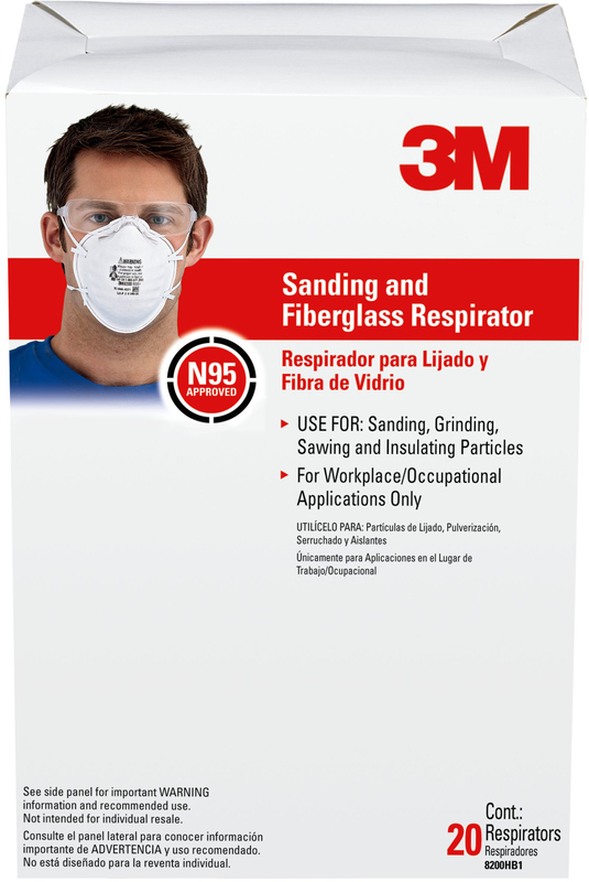 8200HB1-C Sanding Respirator Face Mask, N95