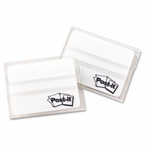File Tabs, 2 x 1 1/2, Lined, White, 50/Pack