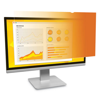Frameless Gold Privacy Filter, For 21.5", Widescreen, Monitor, 16:9 Aspect Ratio
