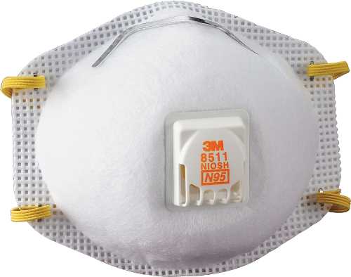 3M 8511 Particulate Respirator Face Mask, N95, 
